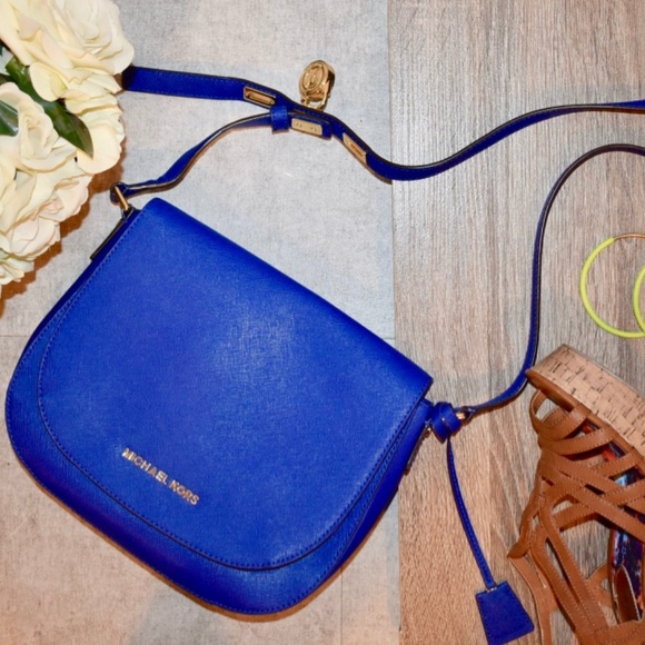 Michael Kors Handbags - Michael Kors Blue Crossbody